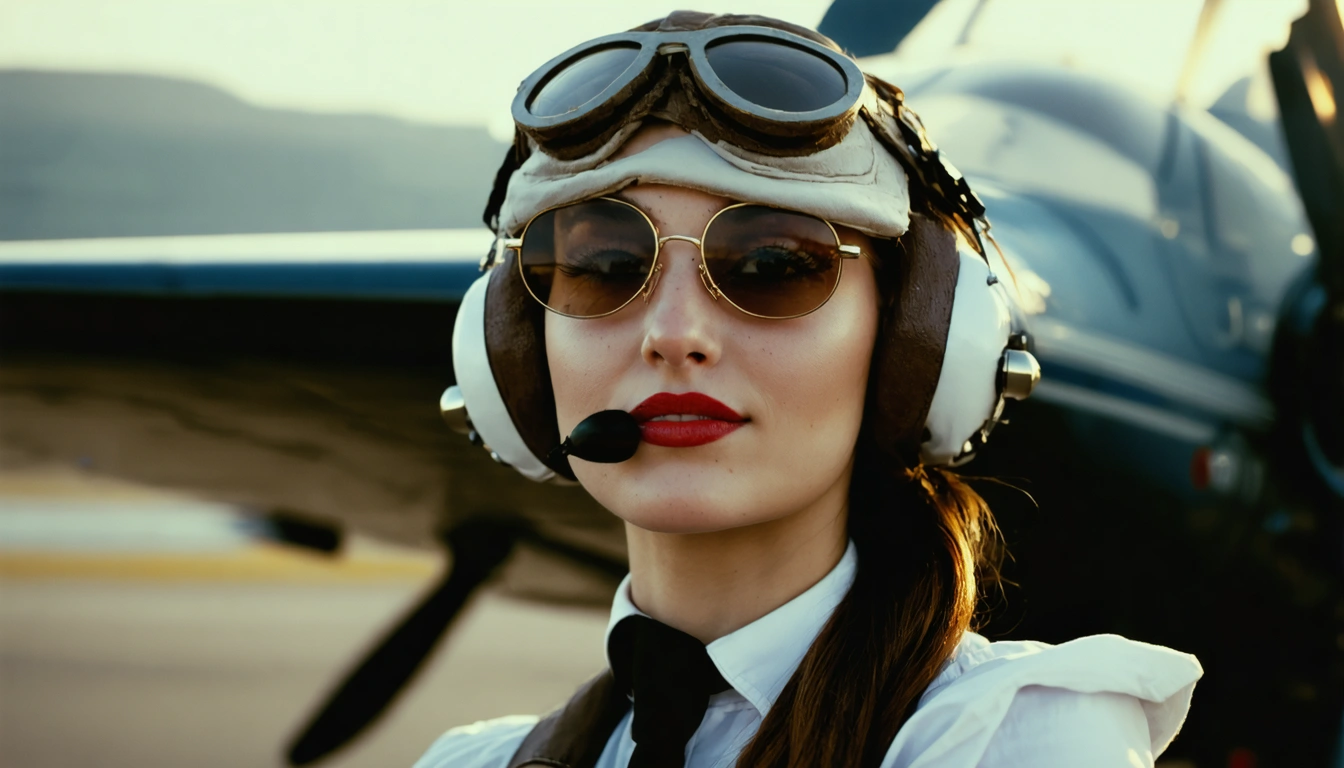 aviator Pin Up