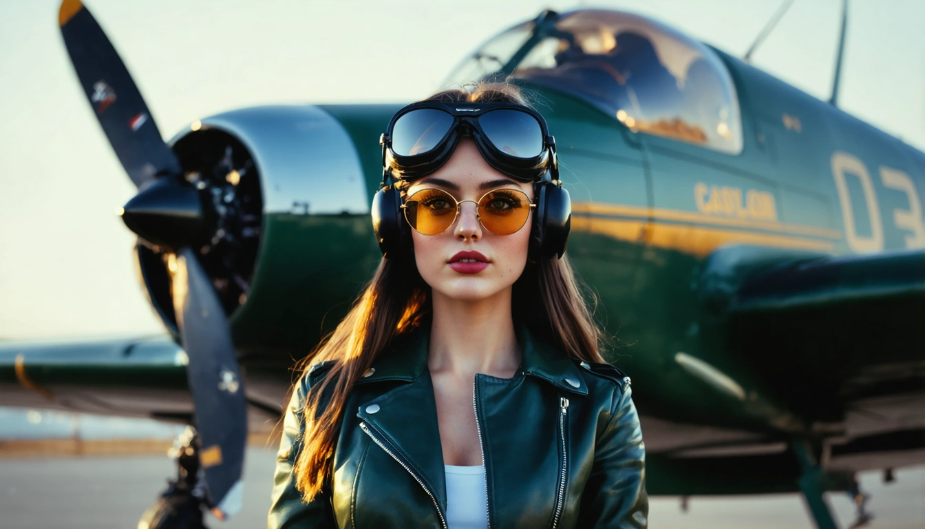 aviator Pin Up